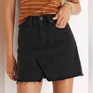 Madewell rigid a-line denim skirt